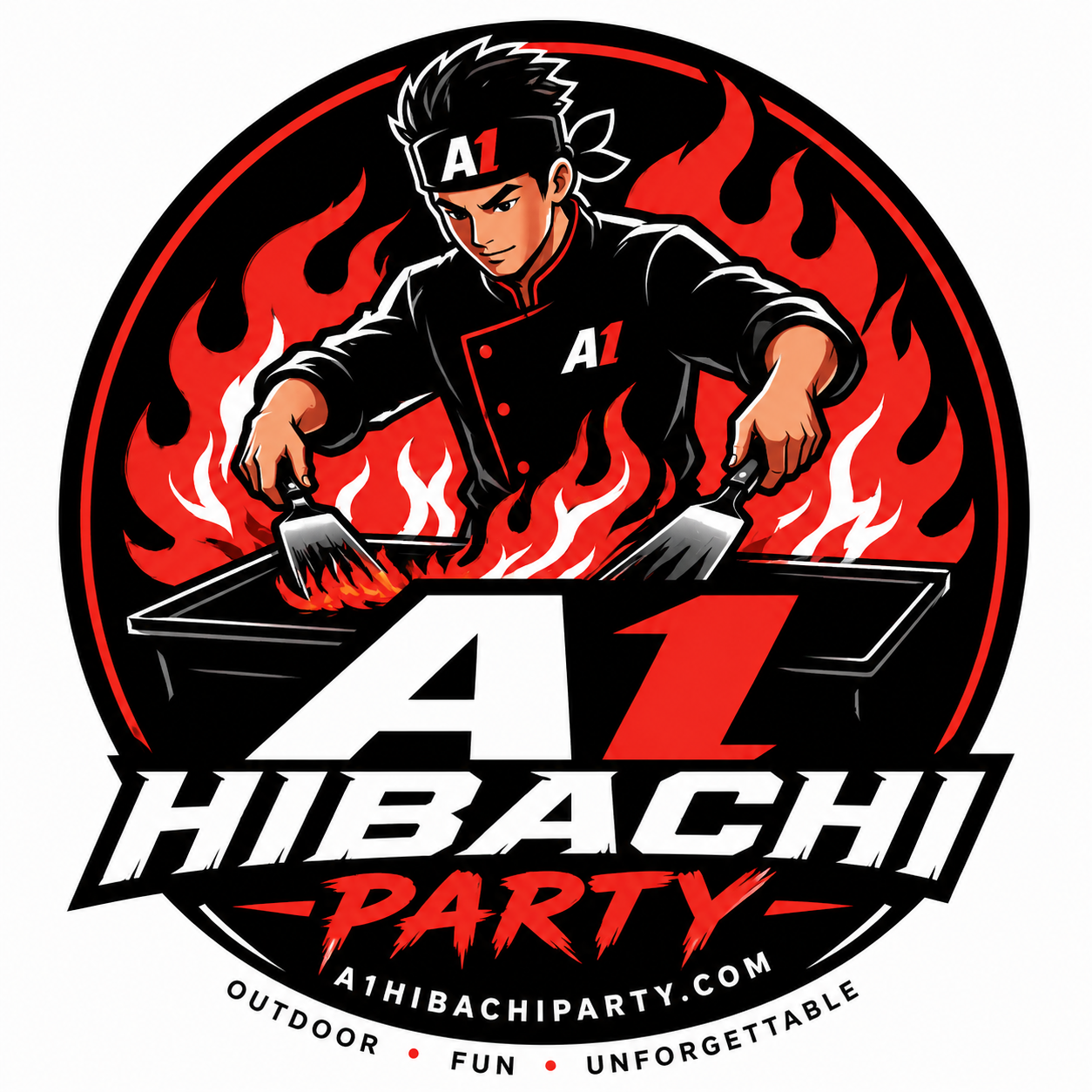 A1 Hibachi Party logo